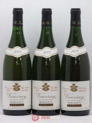 Vouvray Réserve Clos Naudin - Philippe Foreau  2009 - Lot of 3 Bottles