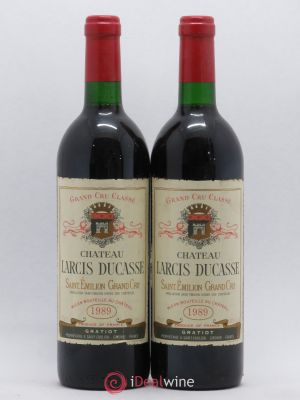 Château Larcis Ducasse 1er Grand Cru Classé B  1989 - Lot of 2 Bottles