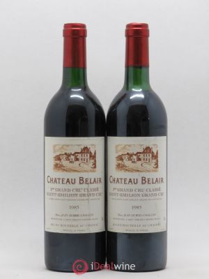 Château Belair (Belair-Monange) 1er Grand Cru Classé B  1985 - Lot of 2 Bottles