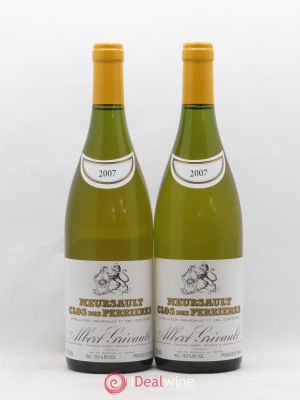 Meursault 1er Cru Clos des Perrières Monopole Albert Grivault (Domaine)  2007 - Lot of 2 Bottles