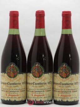 Charmes-Chambertin Grand Cru Confrérie des Chevaliers du Tastevin Mommessin Tastevinage 1972 - Lot of 3 Bottles