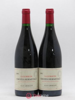 Crozes-Hermitage La Guiraude Domaine Graillot  2001 - Lot of 2 Bottles
