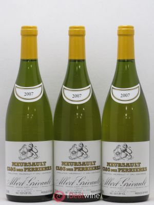 Meursault 1er Cru Clos des Perrières Monopole Albert Grivault (Domaine)  2007 - Lot of 3 Bottles