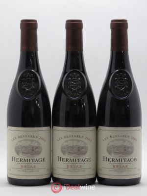 Hermitage Les Bessards Delas Frères  2003 - Lot of 3 Bottles
