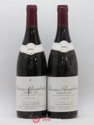 Charmes-Chambertin Grand Cru Frederic Esmonin 2003 - Lot of 2 Bottles
