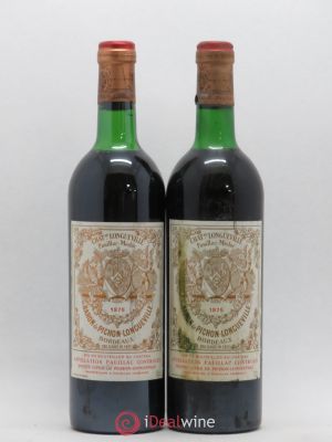 Pichon Longueville Baron 2ème Grand Cru Classé  1975 - Lot of 2 Bottles