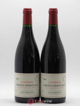 Crozes-Hermitage La Guiraude Domaine Graillot  2005 - Lot of 2 Bottles