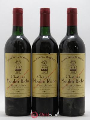 Château Moulin Riche  1985 - Lot of 3 Bottles