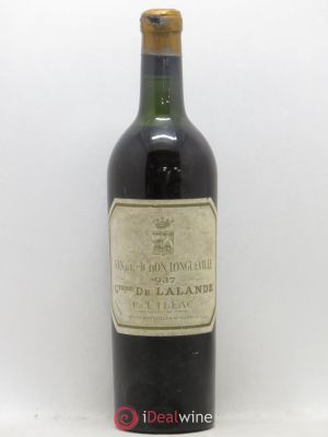 Château Pichon Longueville Comtesse de Lalande 2ème Grand Cru Classé  1937 - Lot of 1 Bottle