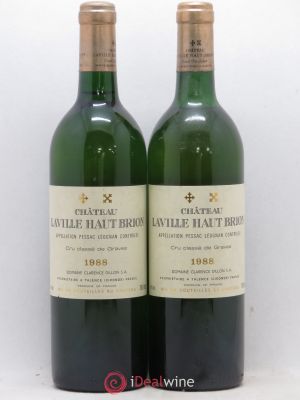 Château Laville Haut-Brion Cru Classé de Graves  1988 - Lot of 2 Bottles