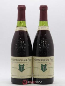 Châteauneuf-du-Pape Réserve des Célestins Henri Bonneau & Fils  1988 - Lot of 2 Bottles