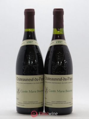 Châteauneuf-du-Pape Marie Beurrier Henri Bonneau & Fils (no reserve) 1997 - Lot of 2 Bottles