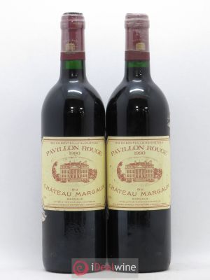 Pavillon Rouge du Château Margaux Second Vin (sans prix de réserve) 1990 - Lot de 2 Bouteilles