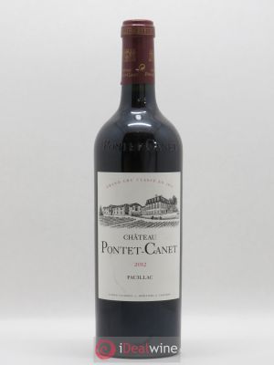 Château Pontet Canet 5ème Grand Cru Classé (sans prix de réserve) 2012 - Lot de 1 Bouteille
