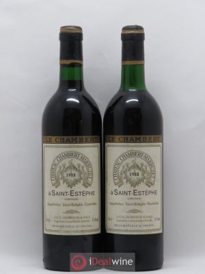 Château Chambert-Marbuzet Cru Bourgeois (no reserve) 1988 - Lot of 2 Bottles
