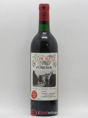 Pomerol Clos René (sans prix de réserve) 1987 - Lot de 1 Bouteille