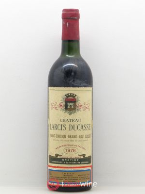Château Larcis Ducasse 1er Grand Cru Classé B (no reserve) 1978 - Lot of 1 Bottle