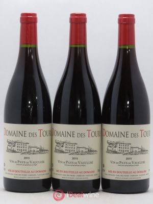 IGP Vaucluse (Vin de Pays de Vaucluse) Domaine des Tours E.Reynaud (sans prix de réserve) 2015 - Lot de 3 Bouteilles
