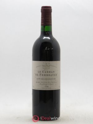 Saint-Émilion Grand Cru Le Cadran de Fombrauge (no reserve) 1998 - Lot of 1 Bottle