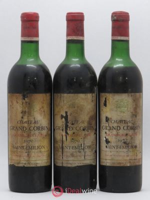 Château Grand Corbin Grand Cru Classé (no reserve) 1970 - Lot of 3 Bottles