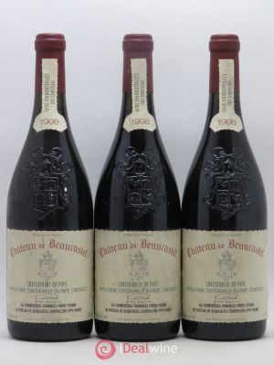 Châteauneuf-du-Pape Château de Beaucastel Jean-Pierre & François Perrin (no reserve) 1998 - Lot of 3 Bottles