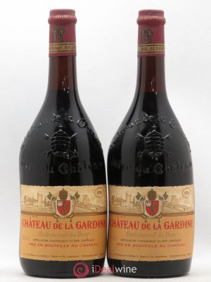Châteauneuf-du-Pape Château de La Gardine Famille Brunel  1976 - Lot of 2 Bottles