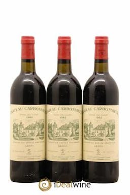 Château Carbonnieux Cru Classé de Graves 1982 - Lot de 3 Bottiglie
