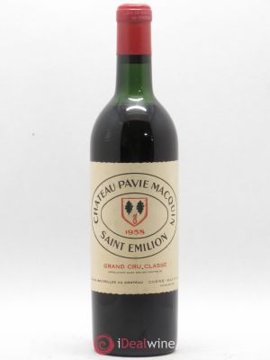 Château Pavie Macquin 1er Grand Cru Classé B  1958 - Lot of 1 Bottle