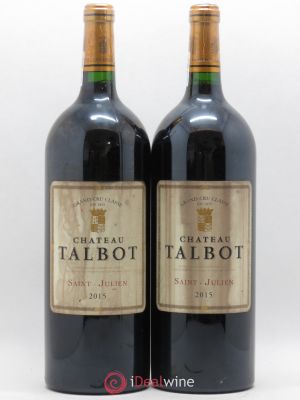 Château Talbot 4ème Grand Cru Classé  2015 - Lot de 2 Magnums