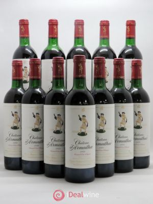 Château d'Armailhac - Mouton Baron(ne) Philippe 5ème Grand Cru Classé  1989 - Lot of 12 Bottles