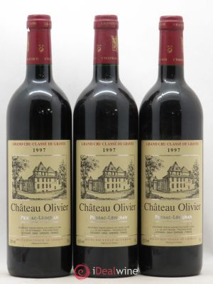 Château Olivier Cru Classé de Graves  1997 - Lot de 3 Bouteilles