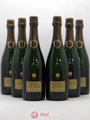 R.D. Bollinger  2002 - Lot of 6 Bottles