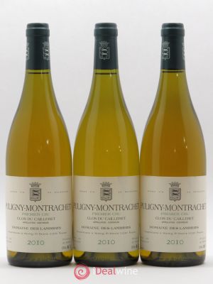 Puligny-Montrachet 1er Cru Clos du cailleret Domaine des Lambrays  2010 - Lot of 3 Bottles