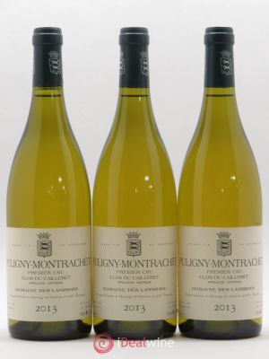Puligny-Montrachet 1er Cru Clos du cailleret Domaine des Lambrays  2013 - Lot of 3 Bottles
