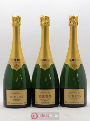 Grande Cuvée - 168ème édition (sans coffret) Krug   - Lot of 3 Bottles