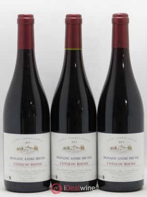 Côtes du Rhône Sommelongue André Brunel (sans prix de réserve) (sans prix de réserve) 2017 - Lot de 3 Bouteilles