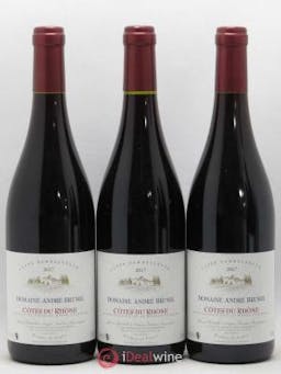 Côtes du Rhône Sommelongue André Brunel (sans prix de réserve) (sans prix de réserve) 2017 - Lot de 3 Bouteilles
