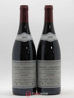 Gevrey-Chambertin 1er Cru Clos du Fonteny Bruno Clair (Domaine) (no reserve) 2008 - Lot of 2 Bottles