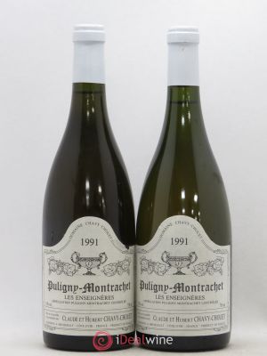 Puligny-Montrachet Domaine Chavy Chouet Les Enseignières 1991 - Lot de 2 Bouteilles