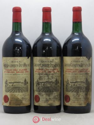 Château Grand Corbin Despagne Grand Cru Classé  1988 - Lot of 3 Magnums
