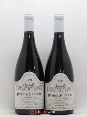 Pommard 1er Cru Les Chanlins Chavy-Chouet  1991 - Lot of 2 Bottles