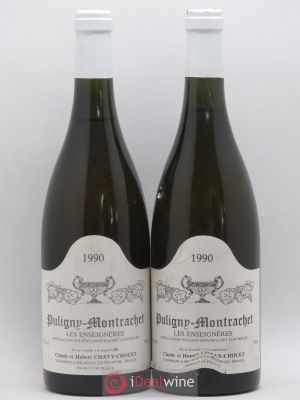 Puligny-Montrachet Les Enseignères Chavy-Chouet  1990 - Lot of 2 Bottles