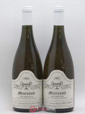 Meursault Les Narvaux Chavy-Chouet  1991 - Lot de 2 Bouteilles