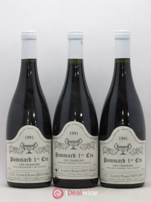 Pommard 1er Cru Les Chanlins Chavy-Chouet  1991 - Lot of 3 Bottles