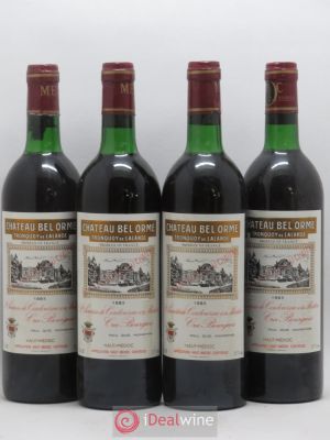 Château Bel Orme Tronquoy de Lalande Cru Bourgeois  1983 - Lot of 4 Bottles