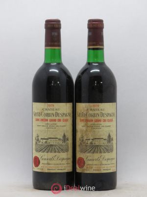 Château Grand Corbin Despagne Grand Cru Classé  1979 - Lot of 2 Bottles
