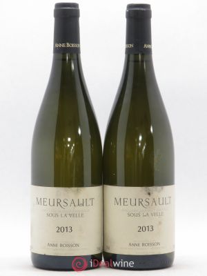 Meursault Sous la Velle Anne Boisson  2013 - Lot of 2 Bottles