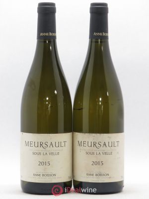 Meursault Sous la Velle Anne Boisson  2015 - Lot of 2 Bottles