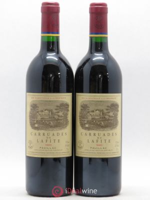 Carruades de Lafite Rothschild Second vin  1990 - Lot de 2 Bouteilles