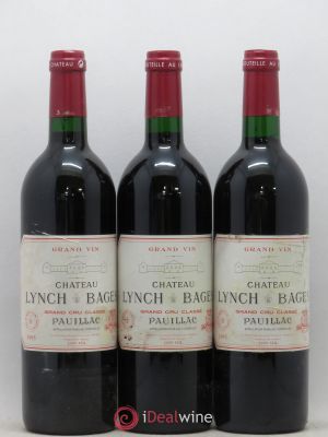 Château Lynch Bages 5ème Grand Cru Classé  1995 - Lot of 3 Bottles
